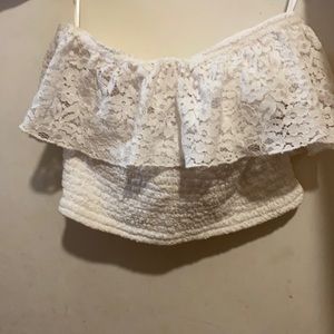 White lace top